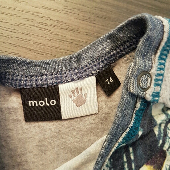 Molo boys top size 74 (9mths) owl wild things long - Picture 2 of 6